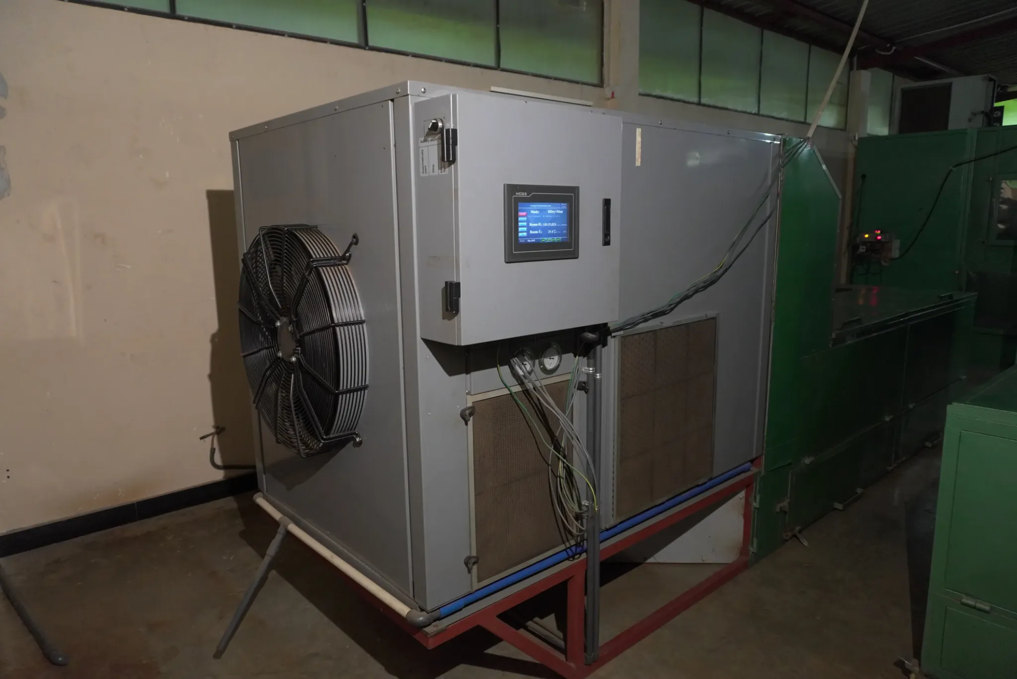 Inside a processing plant